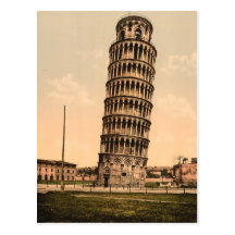 The Leaning Tower of Pisa, Tuscany, Italy Post Card