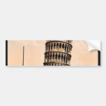 The Leaning Tower, Pisa, Italy classic Photochrom Bumper Sticker