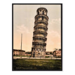 The Leaning Tower, Pisa, Italy classic Photochrom Postcards