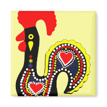 The Legend of the Rooster of Barcelos Magnets