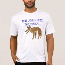 The legs feed the wolf shirt