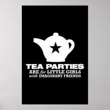 thé - les thés sont pour de petites filles affiches