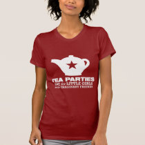 thé - les thés sont pour de petites filles t-shirts
