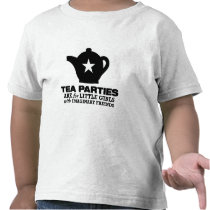 thé - les thés sont pour de petites filles t-shirts