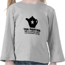 thé - les thés sont pour de petites filles t-shirts