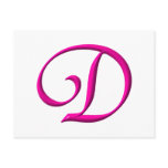 The letter D postcards