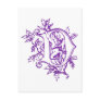 The letter D with Angel Post Card