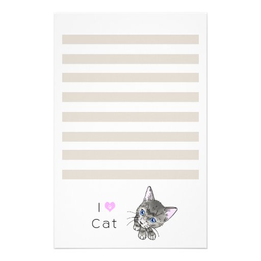 The letter paper of cats レター用品デザイン