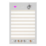 The letter paper of the cats パーソナライズレター用品