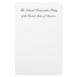 The Liberal Democratic Party of the United States stationery