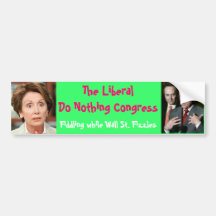 The Liberal Do-Nothing Congress Bumper Stickers