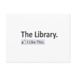 The Library...I Like This Post Card
