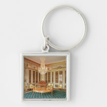 The library of Louis XVI  decorated in 1781 Key Chains