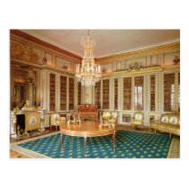 The library of Louis XVI  decorated in 1781 postcards