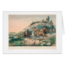 The Life of a Trapper: A Sudden Halt (0877A) Greeting Card