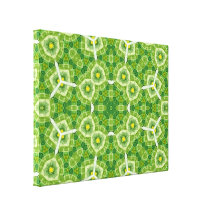 The Light  Green multicolored Pattern Stretched Canvas Prints