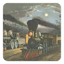 The Lightning Express Trains, 1863 Sticker