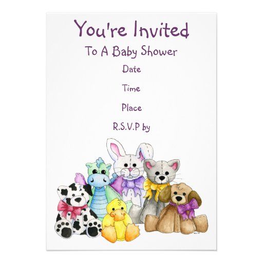 The Line Up Baby Shower Invitation