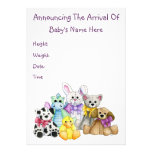 The Line Up Photo Birth Announcement