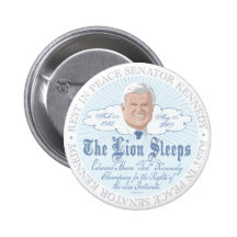 The Lion of the Senate Sleeps RIP Ted Kennedy Buttons