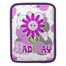 The Little Bloomers - Bad Day Benny Purple Flower Sleeve For iPads