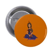 The Little Dreamer Animation 1 - Mother and Child Pinback Button