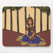 The Little Dreamer Animation 1  - Mother & Child Mouse Pads