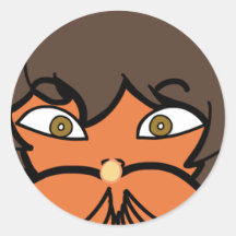 The Little Dreamer Animation 1 - Zayoni Round Stickers