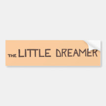 The Little Dreamer Black Line Logo Bumper Sticker