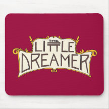 The Little Dreamer Black Logo Mouse Pad