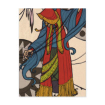 The Little Dreamer - Gypsy Fortune Teller Postcard