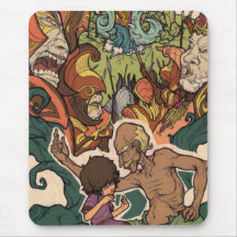 The Little Dreamer - Storyteller and the Child Mouse Pad