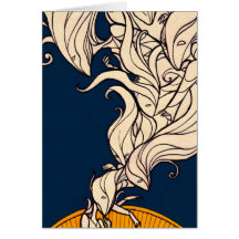 The Little Dreamer - White Flames Greeting Cards