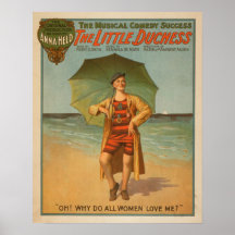 "The Little Duchess" Man on Beach Musical Posters