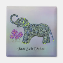 The Little Jade Elephant Magnet