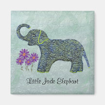 The Little Jade Elephant Magnet