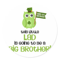 The Little Lad Big Brother stickers