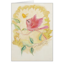 The Little Male Cardinal Art Cards
