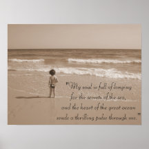 the little man and the sea poster