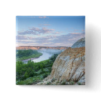 The Little Missouri River at the Little Pinback Button