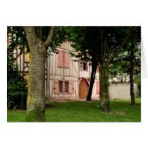 The Little Pink House Troyes France Greeting Card
