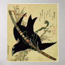 The Little Raven with the Minamoto clan sword Poster