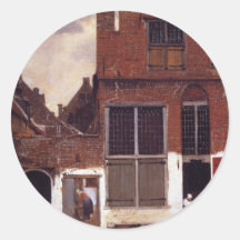 The Little Street Round Stickers
