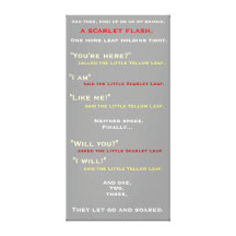 The Little Yellow Leaf Canvas Prints