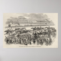 The Liverpool Grand Steeple Chase on Wednesday Print