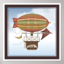 The Locke Hackney Airship Flying Machine Posters