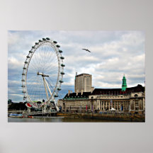 the london eye. poster