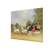 The London-Farringdon Coach Passing Buckland House canvas prints