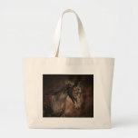 The lone stallion tote bag
