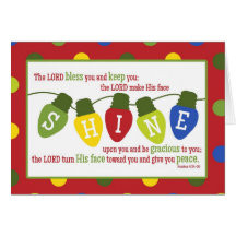 The Lord Bless & Keep You Scripture Christmas Card